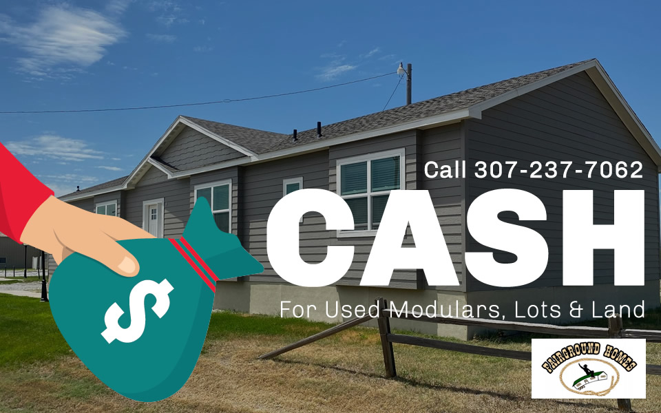 Selling a used modular home, lot or land? We pay cash!